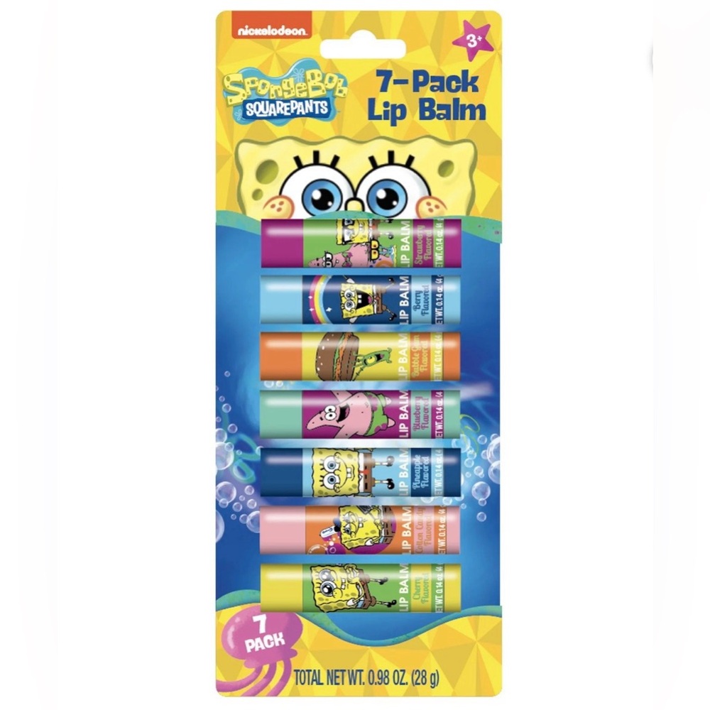 Spongebob Squarepants 7-Pack Lip Balm